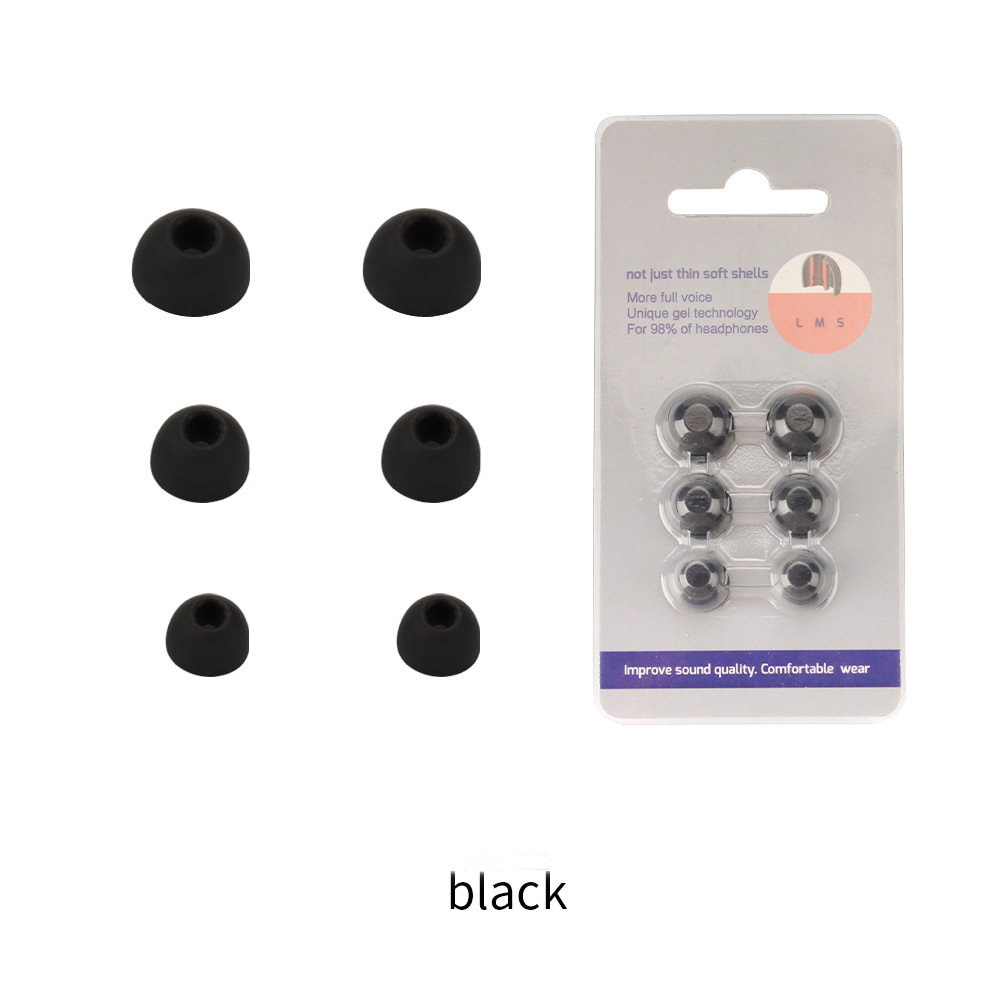 6 Stuks Siliconen Oordopjes voor CMF door Niets Buds Pro 2 Oordopjes Oordopjes Buds Pro 2 Tips Hoofdtelefoon Oordopjes: Black