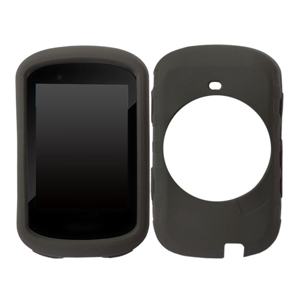 Protector de pantalla de silicona blanda para Garmin Edge 530, funda elástica de reemplazo para ordenador de bicicleta: Black