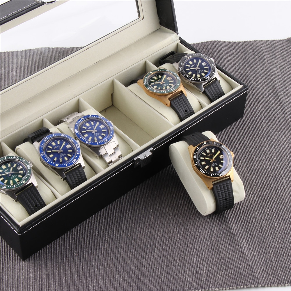 1/3/6 Grids Watch Box Lederen Horloge Case Houder Organisator Opbergdoos Voor Quartz Horloges Sieraden Dozen Display Roll beste Cadeau