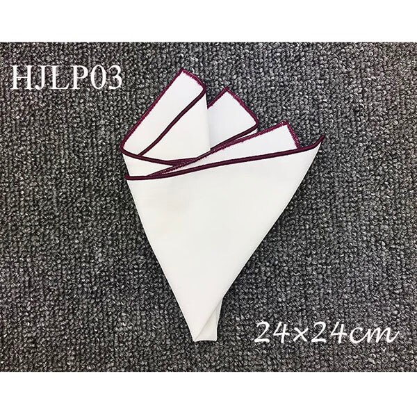 100%  katoenen witte pochetten voor heren voor de bruidegom: 03 rode wijn