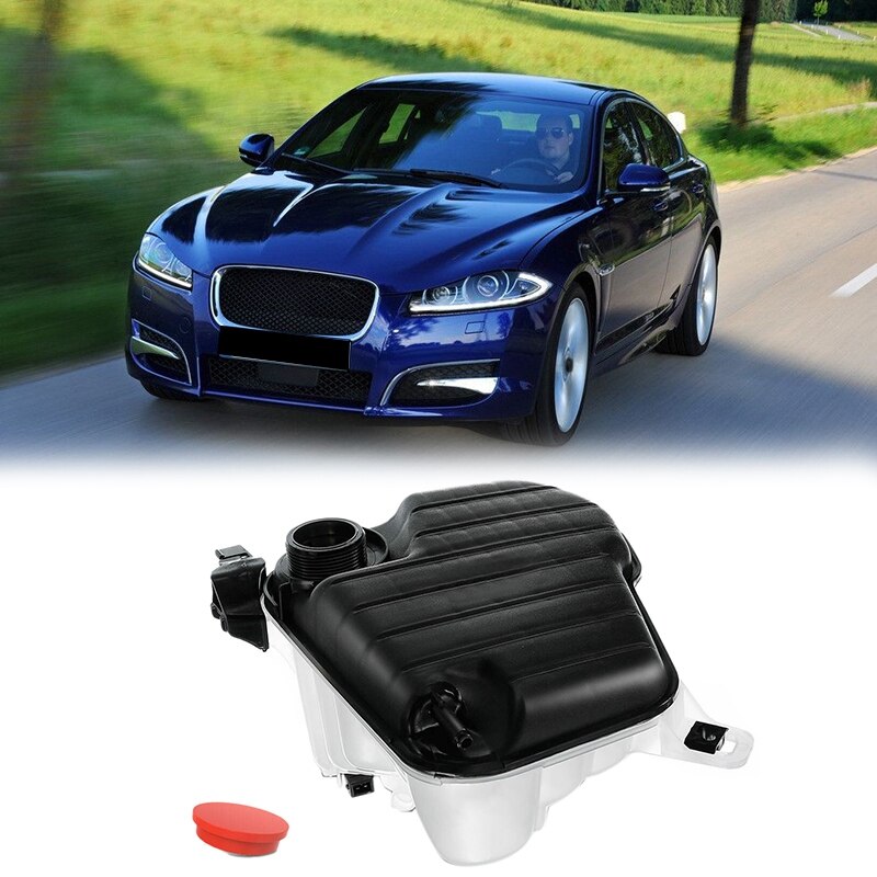 Auto Koelvloeistof Expansie Tank Met Sensor Voor-Jaguar Xf 2.0L 3.0L 5.0L C2Z29118: Default Title