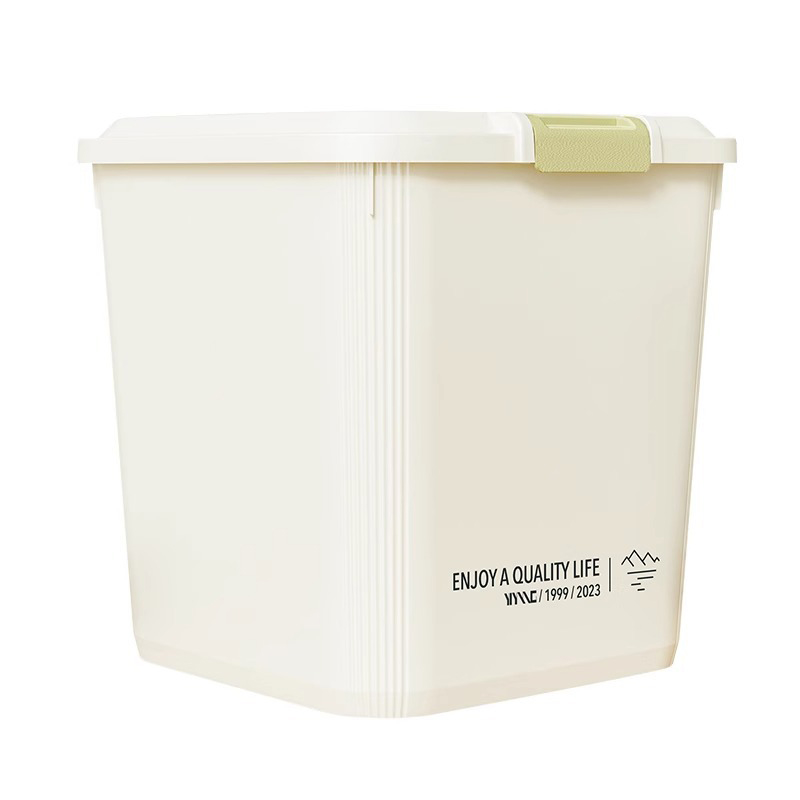 10/20/30KG Rice Container Rice Storage Box Sealed Cereal Dispenser With Buckle Insect Proof Pet Food Container Kitchen Organizer