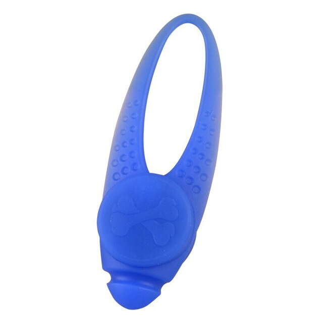 N11 Haustier silikon LED-lampe Hund Glühenden anhänger Nacht Sicherheit silikon licht Anhänger für hundegeschirr Kragen Günstige: Blau