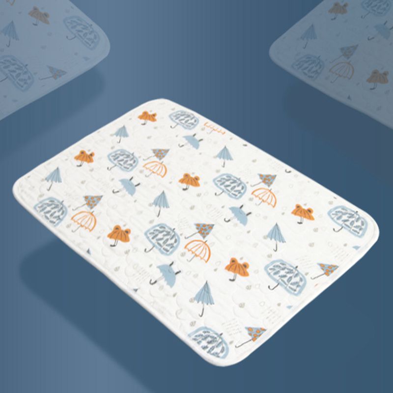 Couche-culotte imperméable en pur coton pour enfants, tapis à langer lavable, respirant, motif dessin animé: rain