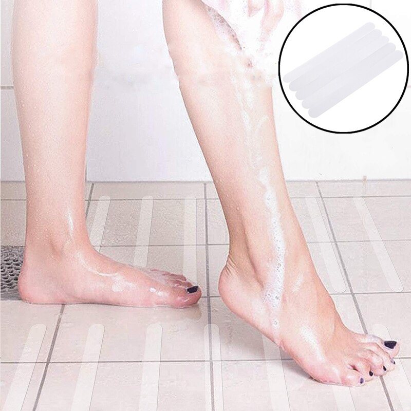 3/6/12PCs Anti-Slip Strips Shower Stickers Bath Safety Strips Bathtubs Showers Stairs Floors Transparent Non Slip Strip Stickers