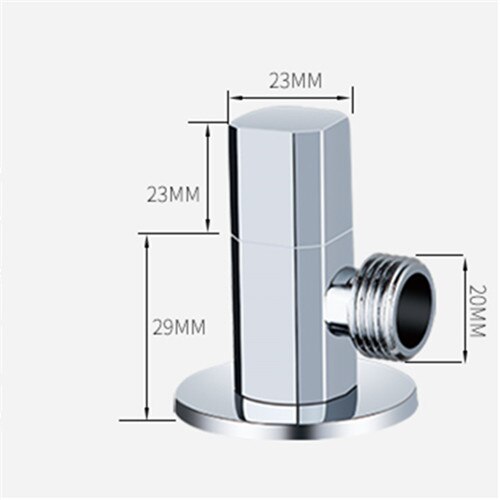 Filling Valves Brass Angle Valves 1/2"Male x 1/2" Male Chrome Finished Bathroom Bidet Valve Bathroom hardware Kitchen Sink Valve
