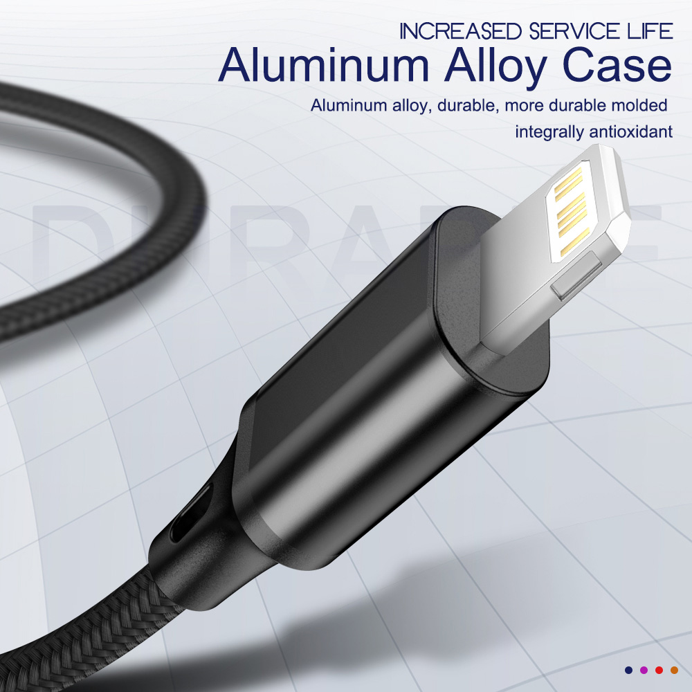 3m Daten USB Ladegerät Kabel Pro iPhone X XS Max 13 12 11 5 8 7 6 6s Plus SE Apfel iPad 3A schnell aufladen Telefon Kabel kurz lang Kabel