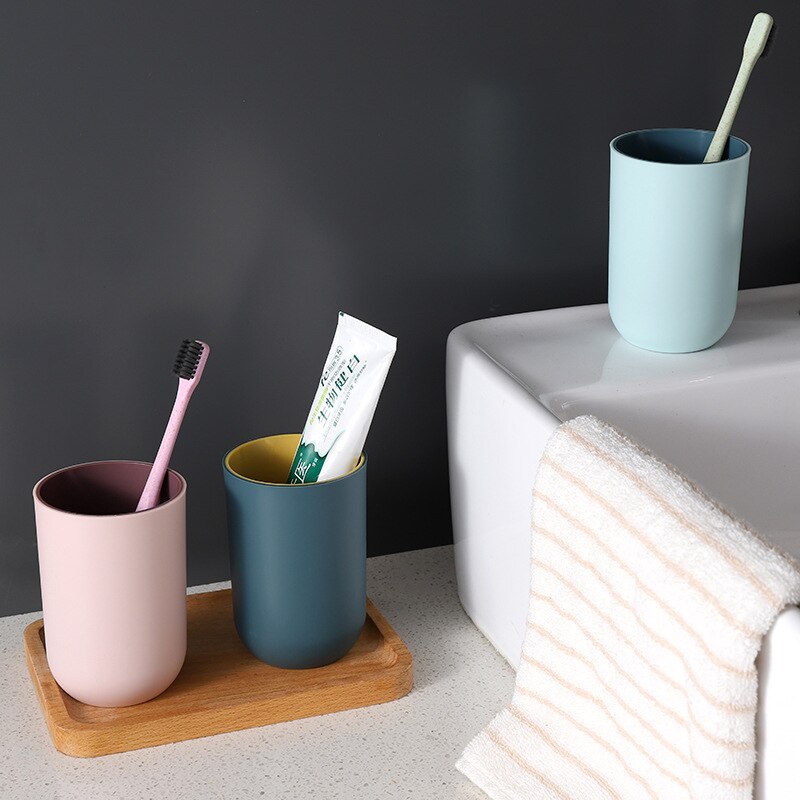1 Pcs Style Toothbrush Cup Bathroom Holder Style Cup Washing Supplies Couple Tooth Cup