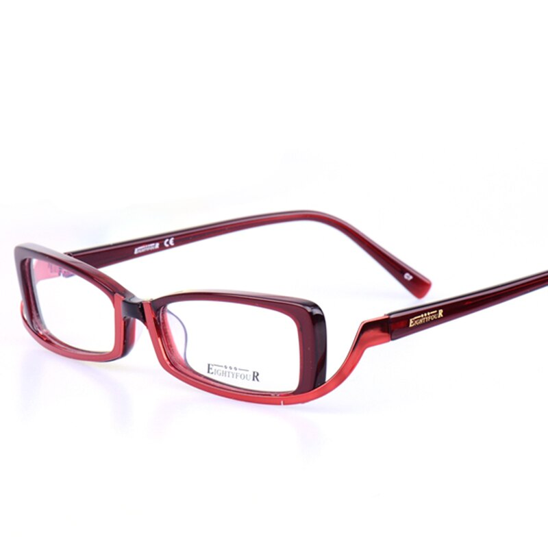 Óculos feminino vazrobe, armação fina para óculos retrô vintage: 30mm height red