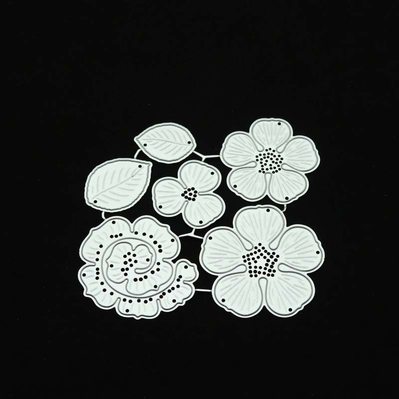 Flowers Metal Cutting Dies Daisy DIY Etched Dies Craft Paper Embossing Paper Cards Scrapbooking Craft Die Cuts: B