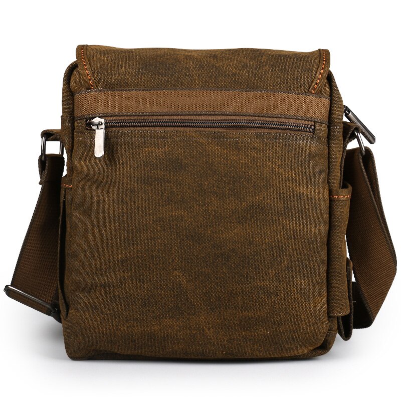 Mannen Tas Canvas Schoudertassen Leisure Slijtvast Retro Cross Messenger Vintage Tas Casual Mode Crossbody Tas