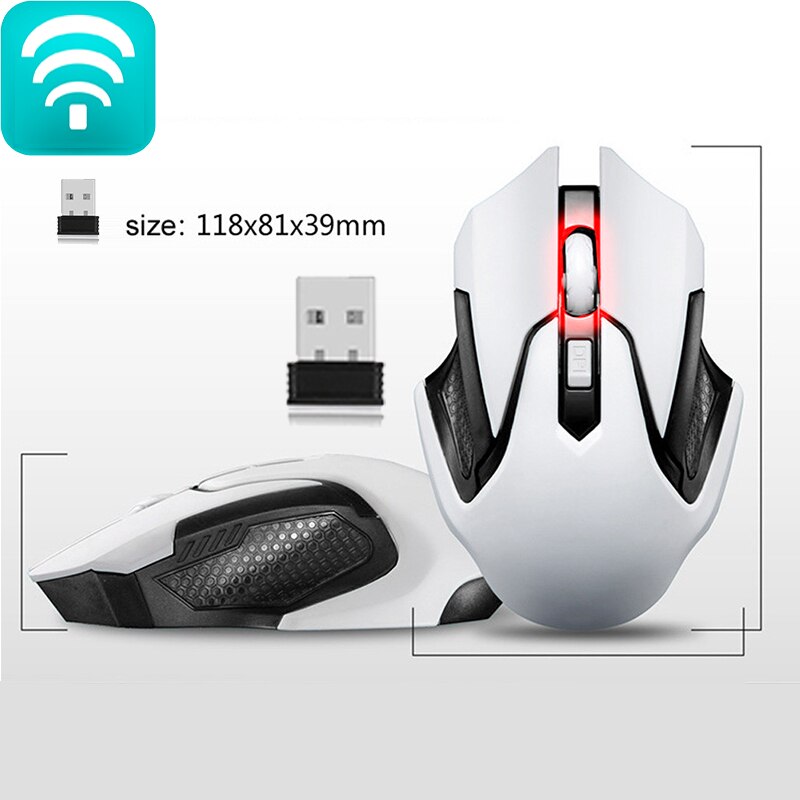 Mouse 2.4GHz Wireless Optical Gaming Mouse Wireless Mice for PC Notebook Desktop Gaming Laptops Computer Mouse