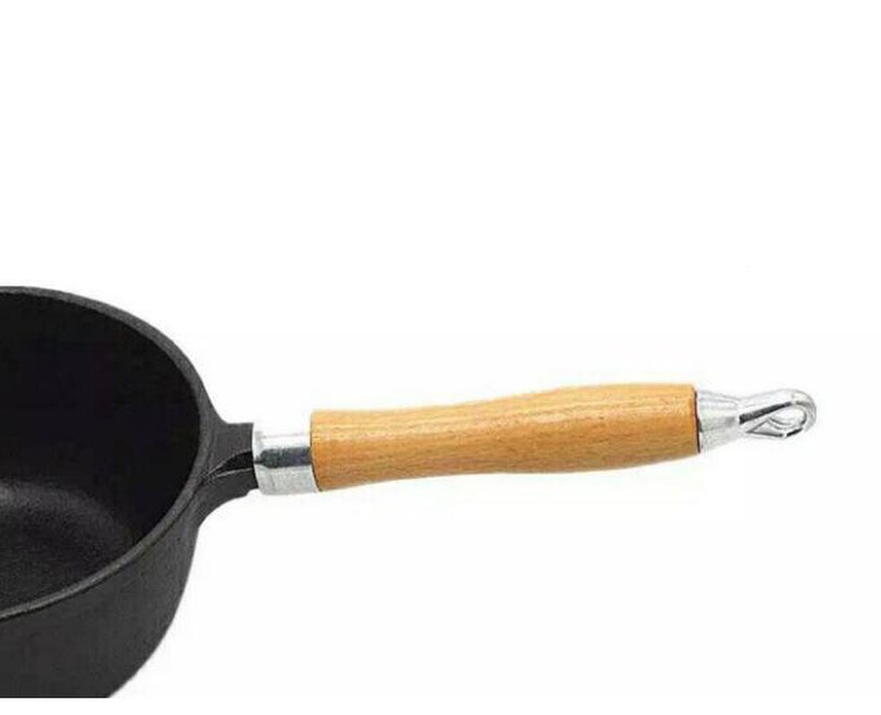 Støbejern mælkekande baby babymad supplement gryde lille jern gryde non-stick fortykkelse flad bund nudelsuppe gryde mælk pot sundhed