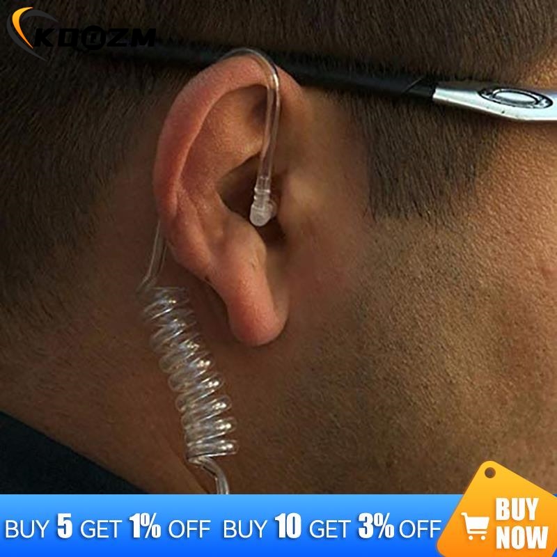 In-Ear ar ar Headphone, tubo acústico, segurança Bodyguard, fones de ouvido acústicos, rádio policial, segurança, 1pc