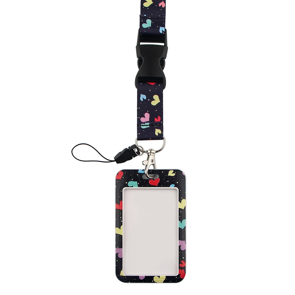 YA155 Overflowing With Love Lanyard For Nurse Keychain Cheetah Badge Camera USB Keychain Neck Strap Lanyard With Card Set