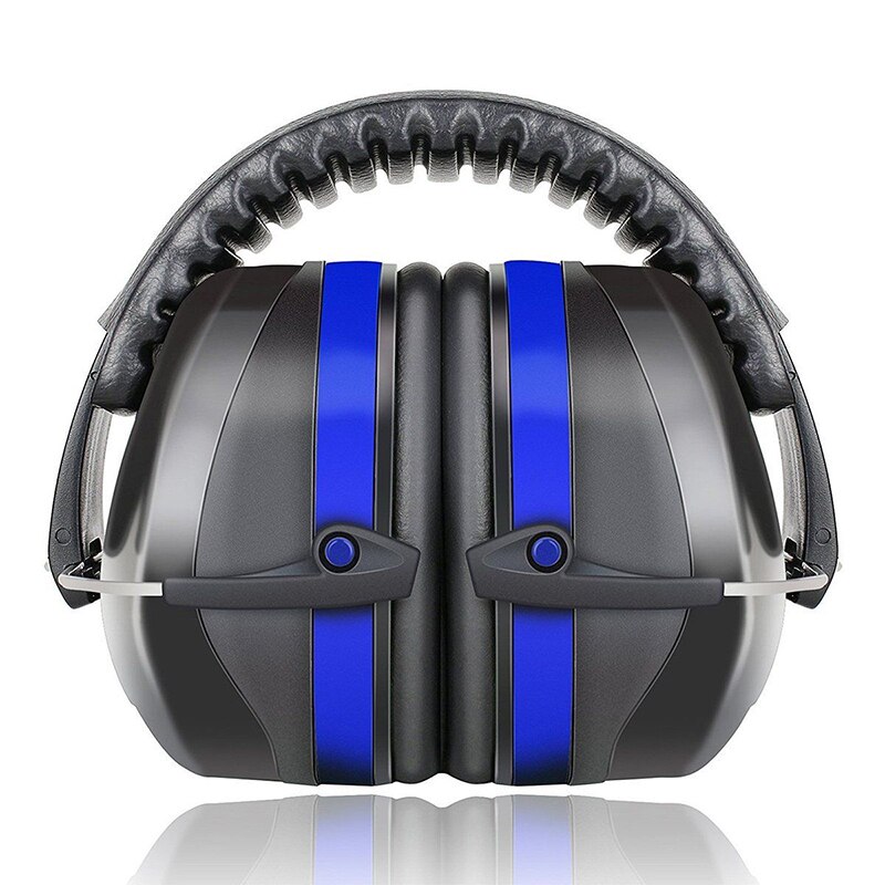 Vouwen Oor Verdedigers SNR 35dB Protectors Hoofd gemonteerde Noise-proof Geluidsisolatie Oorbeschermers Gehoor Veiligheid Adult Voor Schieten: Blue