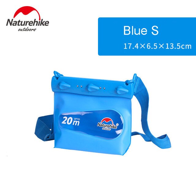 20M Tiefe draussen PVC Tauchen Fluss Wandern Treiben Dichtung Rafting Taschen Ozean Pack Wasserdichte Beutel Trocken Tasche Für Schwimmen L M S: Blau S