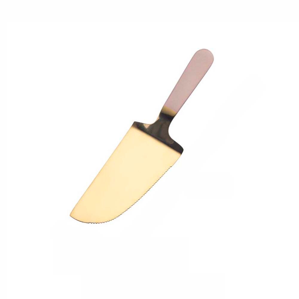 Toothed Cake Shovel Edge Cake Blade Cutter Pie Pizza Shovel Cake Spatula Ice Cream Dessert Cutter Food Kitchen Baking Tools: pink