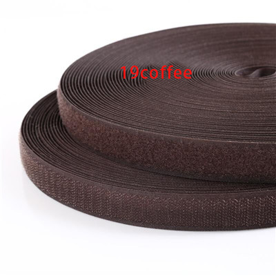 2cm * 1M Magic Tape Adhesive Verschluss DIY Polyester Nylon Haken Schleife Band Verschluss Nähen Zubehör Klittenband Keine kleber: 19 coffee