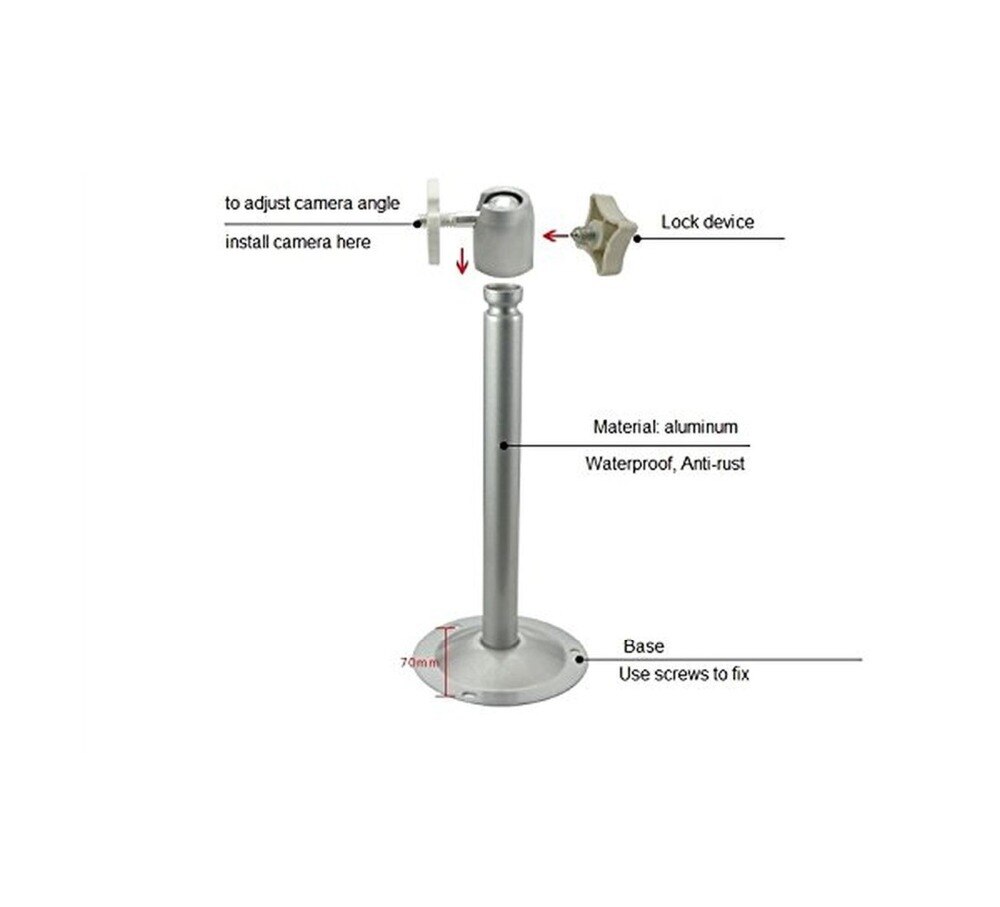 Metal Security Camera Wall Mount, COSOOS 3 Pack 3-axis 2-7 inch Aluminum Adjust