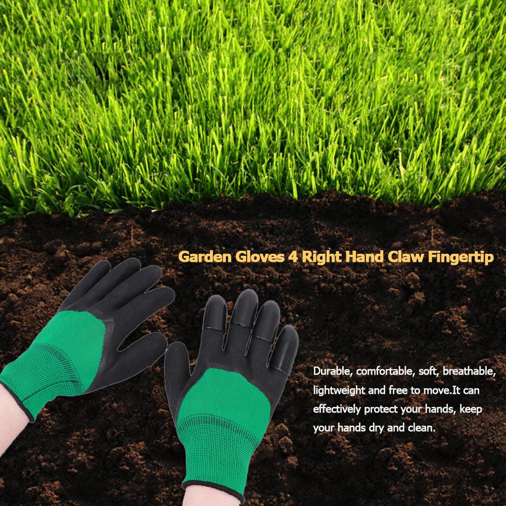 1 par haven handsker 4 abs plast haven genie gummihandsker med kløer hurtigt let at grave og plante til at grave plantning: C