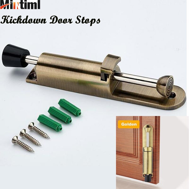 Mintiml Adjustable Kickdown Bronze Door Holder Zinc Alloy Foot-operated Lever Door Stops Hardware Door Buffer Fittings Door Stop