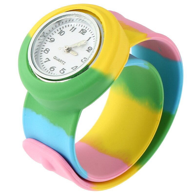 Silicone Slap On Watch boys Sport KIDS Wristwatch girls Small Silicone woman's Children