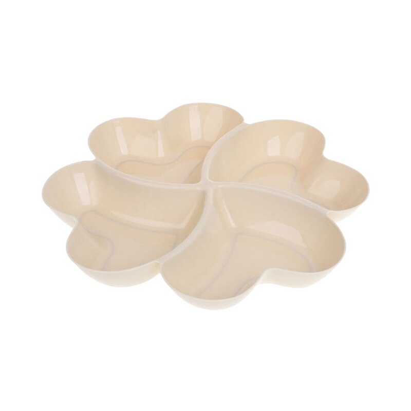 Plateau de fruits en forme de cœur, assiettes créatives, boîte de rangement, assiettes de fruits secs, assiettes de collation, bonbons, assiette à Dessert, conteneur: M apricot