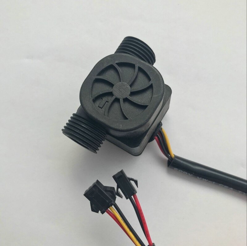 USN-HS21TAT Ultisolar Hall Effect Flow Sensor Water 1-30L/min G1/2&quot; with NTC50K Temperature Sensor Repeat Error 1%