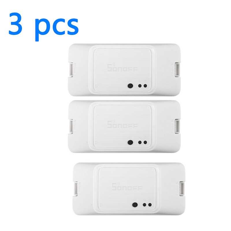 1/2/3/4/5/6 pièces SONOFF Basic R3 commutateur intelligent APP Smart Home WIFI 10A Modules intelligents compatibles avec Alexa Google domotique: 3PCS