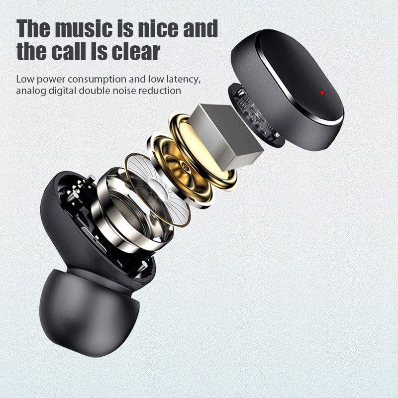 E6S Bluetooth Oortelefoon 5.0 Draadloze Oordopjes Tws Oortelefoon Noise Cancelling Microfoon Bluetooth A6S Headset Voor Xiaomi Redmi Samsung