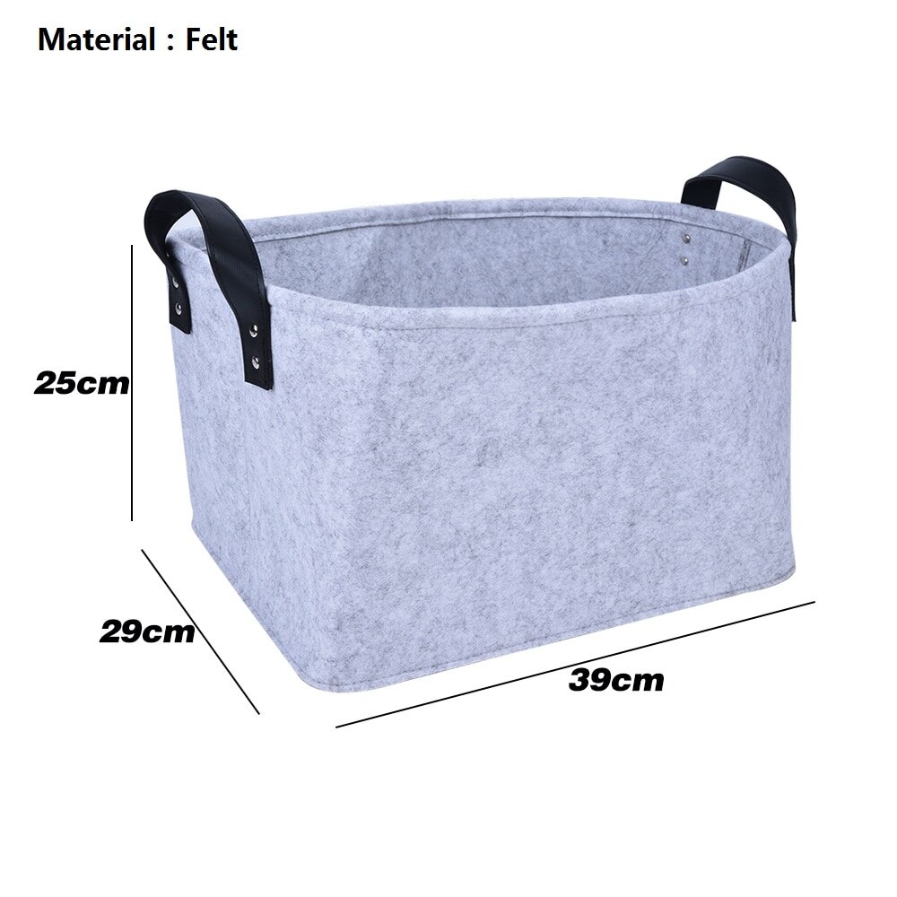 Cesto para ropa sucia plegable de goma EVA con asa, cubo cuadrado de almacenamiento para el hogar, textil, bolsa de almacenamiento de juguetes para mascotas, gran capacidad: C4 L size