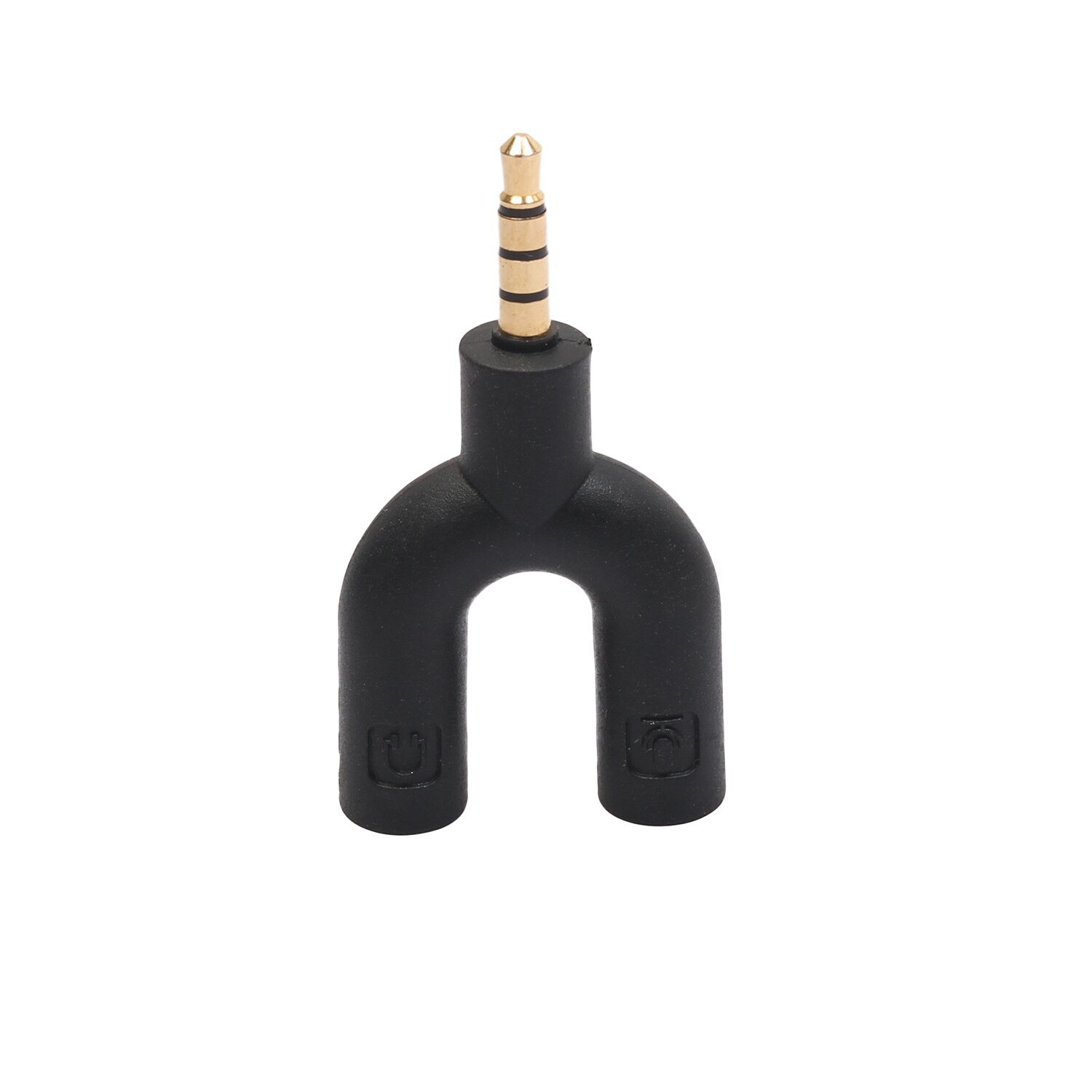 U Type Adapter Dual 3.5 Mm Hoofdtelefoon Plug Audio Kabels Splitter Microfoon 2 In 1 Swivel Connector