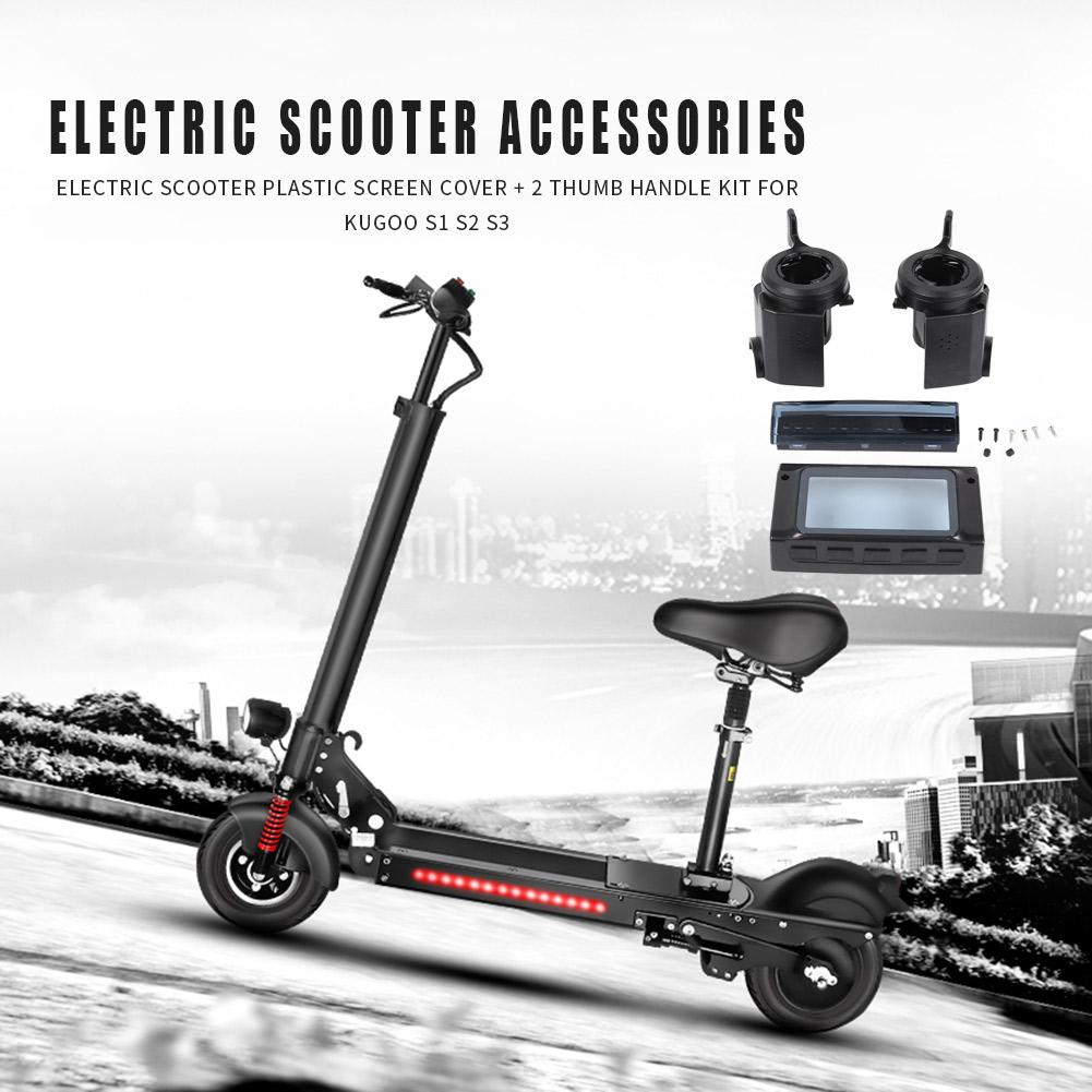 Scooter elétrico de plástico capa tela esquerda e direita polegar lidar com lâmpada escudo kit habitação para kugoo s1 s3 autobalance