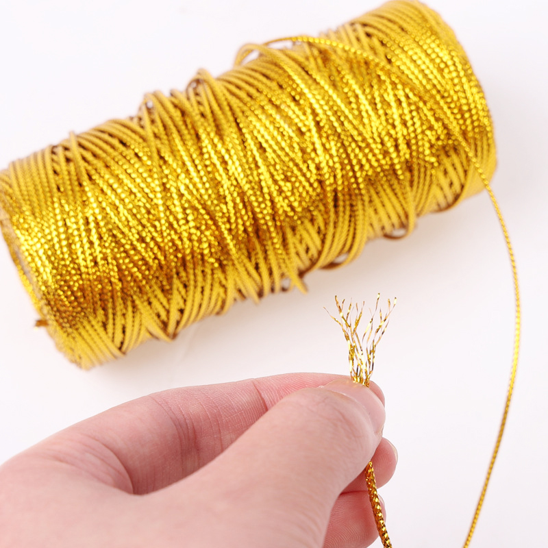 Makramé Tråd 1.5mm 100M - Flettet polyester tau til DIY Håndverk, Søm, Dekorasjon