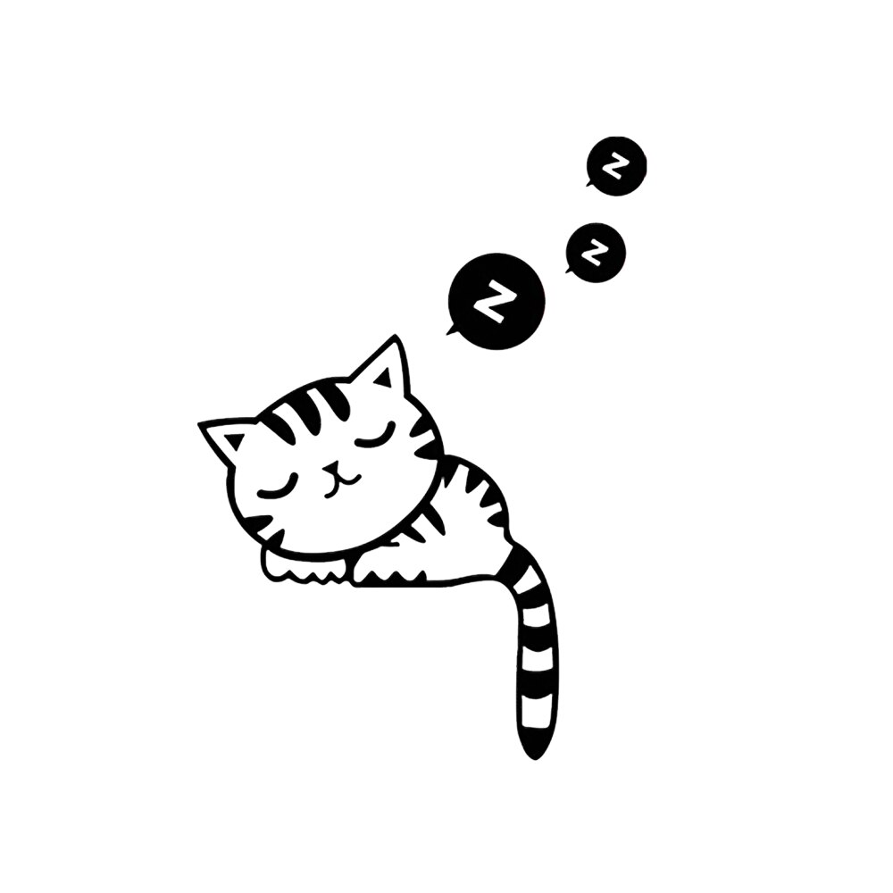 Cute Removeable Cat Switch Sticker Mural Art Wall Bedroom Bathroom On-off Switch Stickers Kids Switch Outlet Home Decorations: Default Title