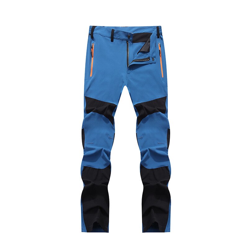 TWTOPSE Men Summer Quick Dry Pants UPF 40+ Anti-UV Elastic Durable Trousers Cycling MTB Bike Bicycle Camping Hiking Sport Pants: Men Pants Blue / XL