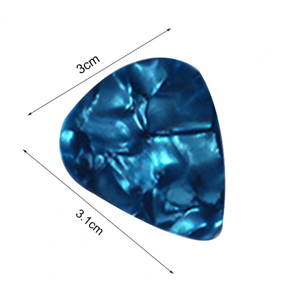 Guitarra colorida de larga vida, instrumento musical con forma de corazón, universo, Planeta, Plectrum, 10 Uds.