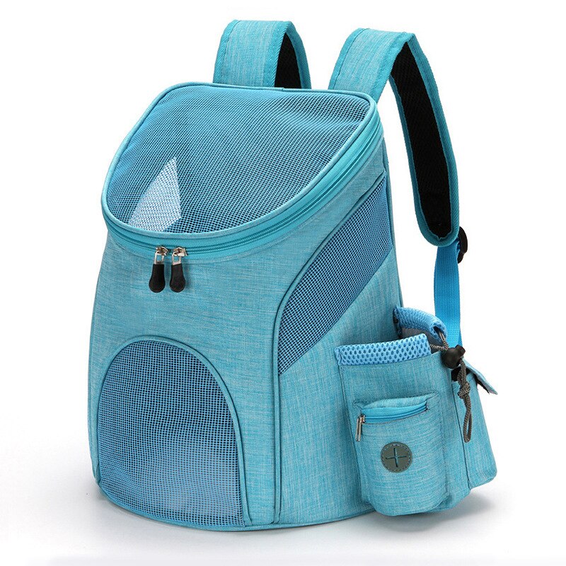 Mochila transpirable multifunción Para transportar gatos y perros, Mochila de viaje Para exteriores, Mochila Para Gato: Blue / S