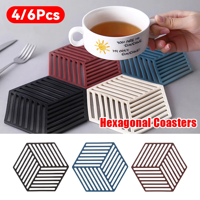 4/6Pcs Silikon Geschirr Trocknen Matte Multifunktionale Hitzebeständige Geschirr Spülmaschine Matte Waschbecken Matte für Küche zubehör untersetzer