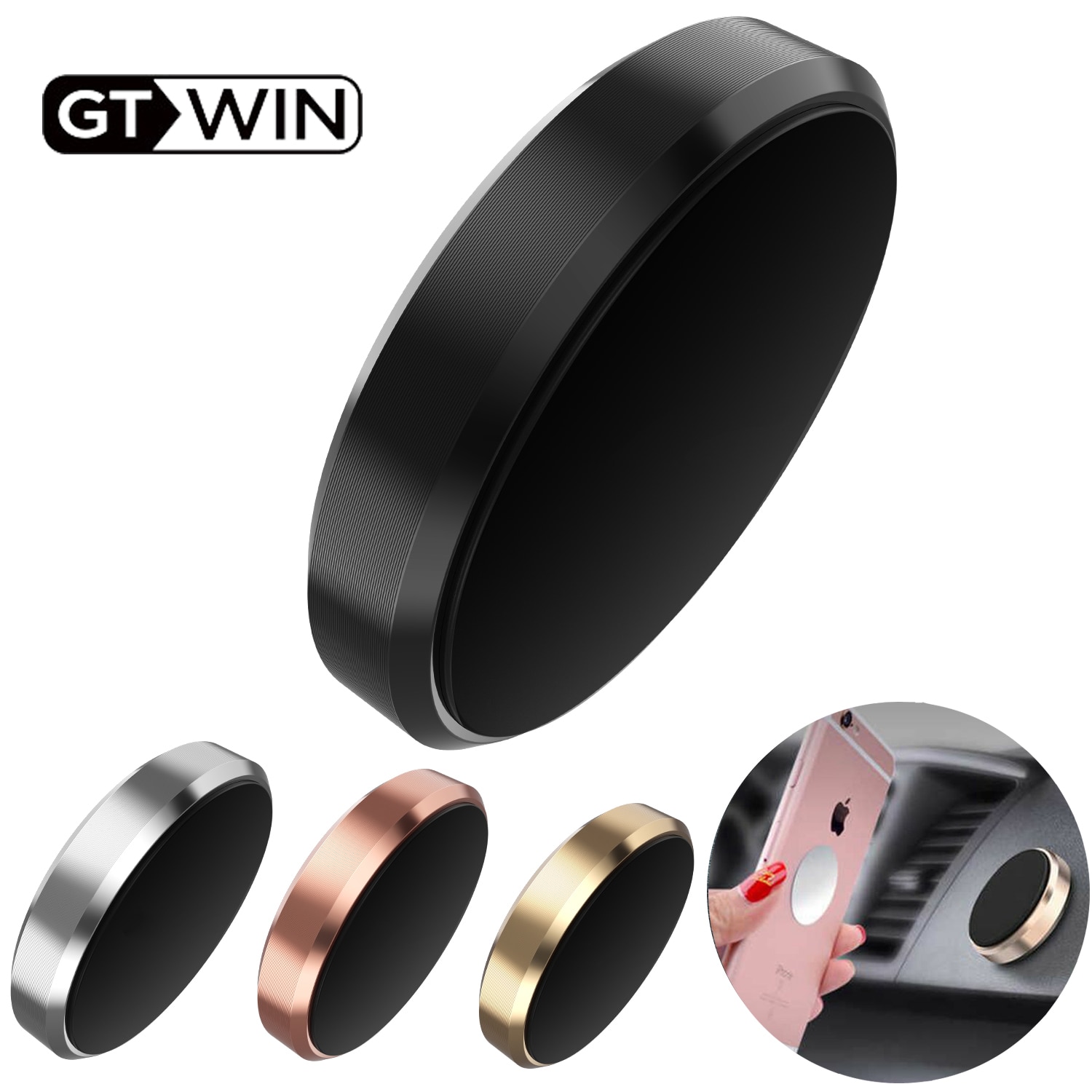 GTWIN 360 Magnetic Car Phone Holder Wall-mounted GPS Phone Mount for iPhone 12 11 pro Xiaomi Car Phone Stand mobile Phone holder