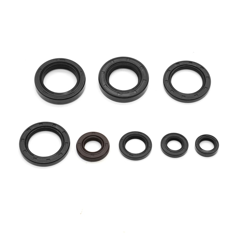 Motorcycle Engine Oil Seal Kits For Yamaha DT125 DT175 MX125 MX175 IT175 YZ125 YZ100 1974 - 1983 Oil Seals Rubber Motorbike Part