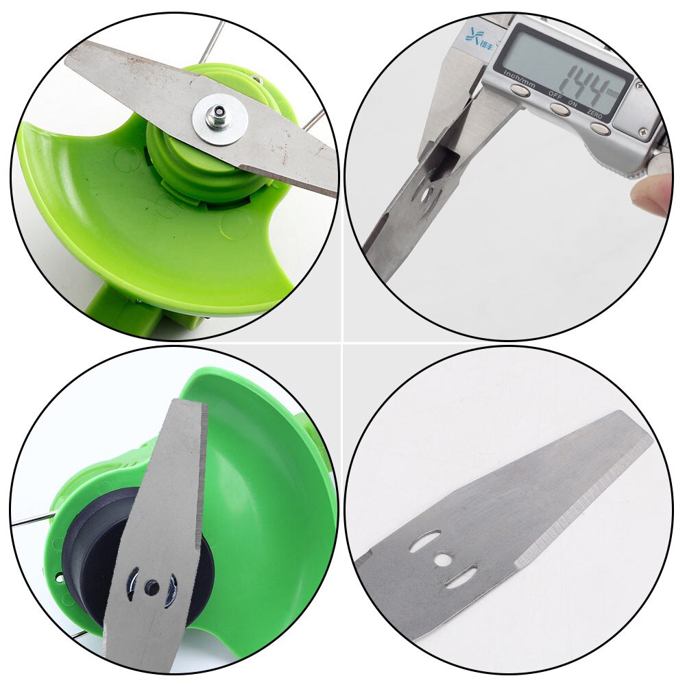 Metal Grass String Trimmer Blades Lawn Mower Garden Grass Replacement Trimmer Tool Replacement Saw Blade for Cutting Grass Blade