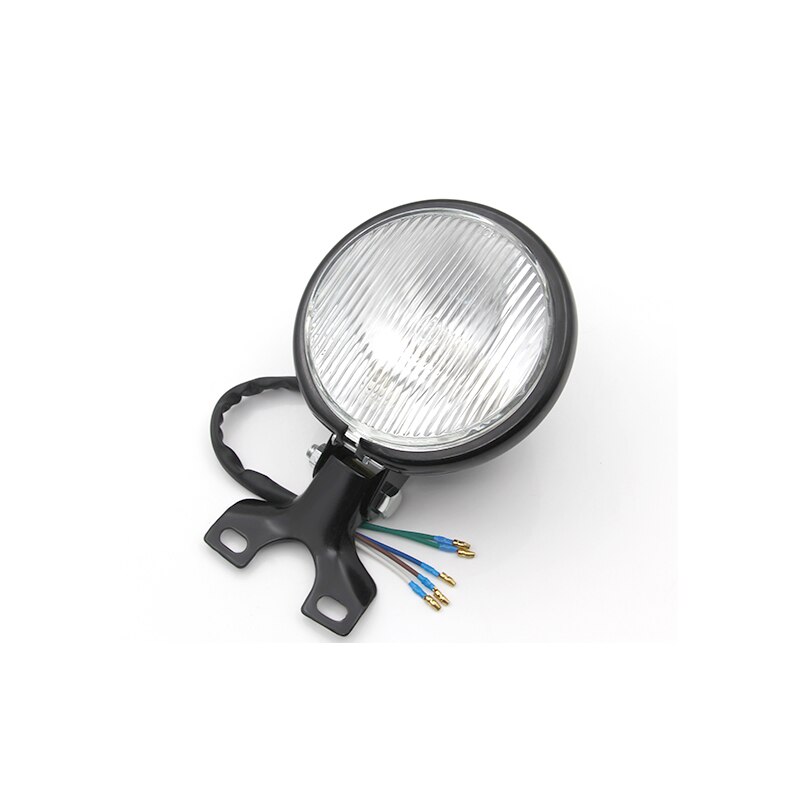 Universal 5'' Retro Motorcycle Headlight For CG125 GN125 For Harley For Honda Refit Car lights Headlamp Motorbike Accessories: White