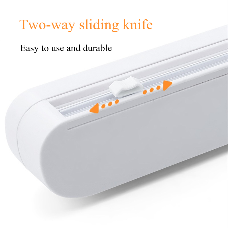 Eten Wrap Dispenser Folie Vershoudfolie Roll Folie Cutter Plastic Houder Opslag Voor Keuken Wrap Vershoudfolie Dispenser Cutter