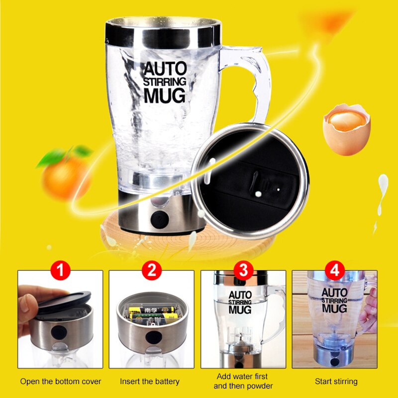 Shaker Bottles Electric Stirring Cup Shaker Bottle 350ml Electric Self Mixing Home Office Automatic Self Stirring Coffee Mug Cup