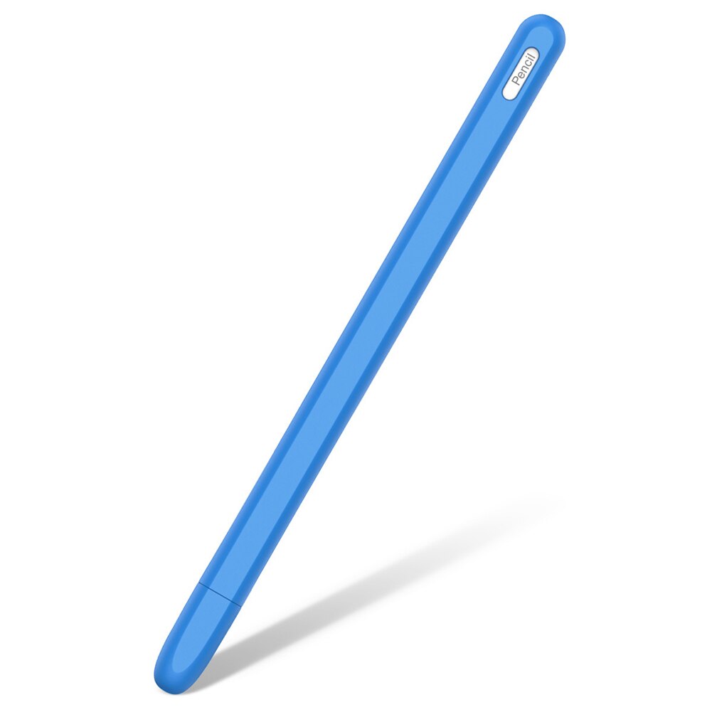 Anti-Slip Silicone Pencil Sleeve Cover Protective Case For Apple Pencil Touch Pen 2 Mobile Phone Accessories Protective Case: Blue