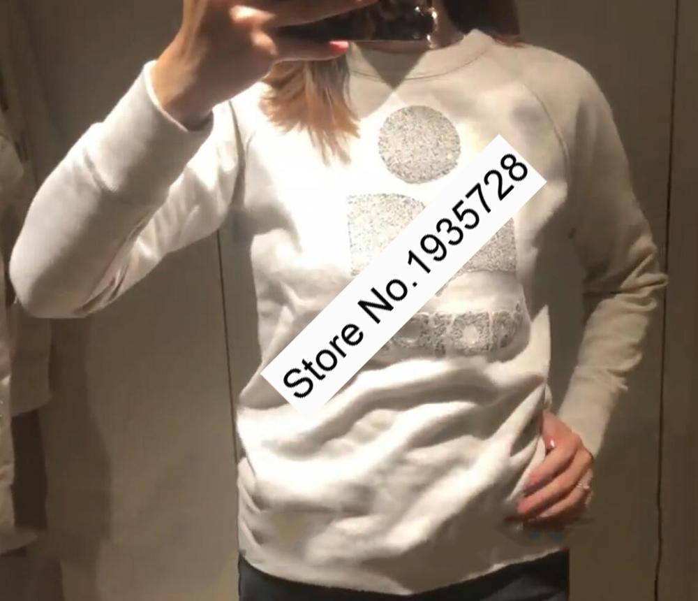 Dame bomuld rund hals langærmet 3d fløjls bogstav pullover top - dame/kvinde o-halset casual letter sweatshirt