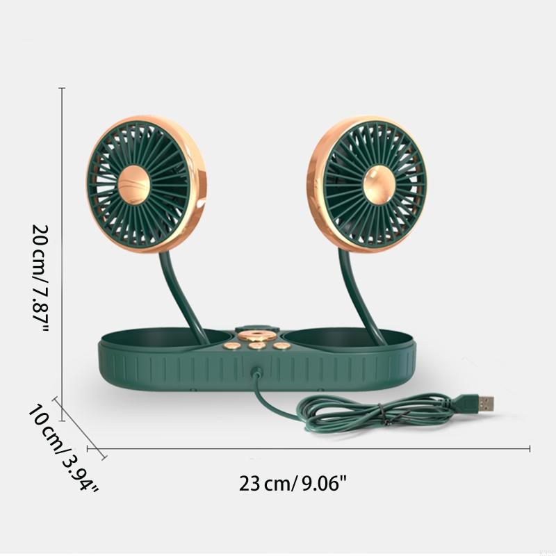 K32C Driver 2 in 1 Humidifier Fan USB Dual for Head Car Cooling Fan 360 Degree Campin
