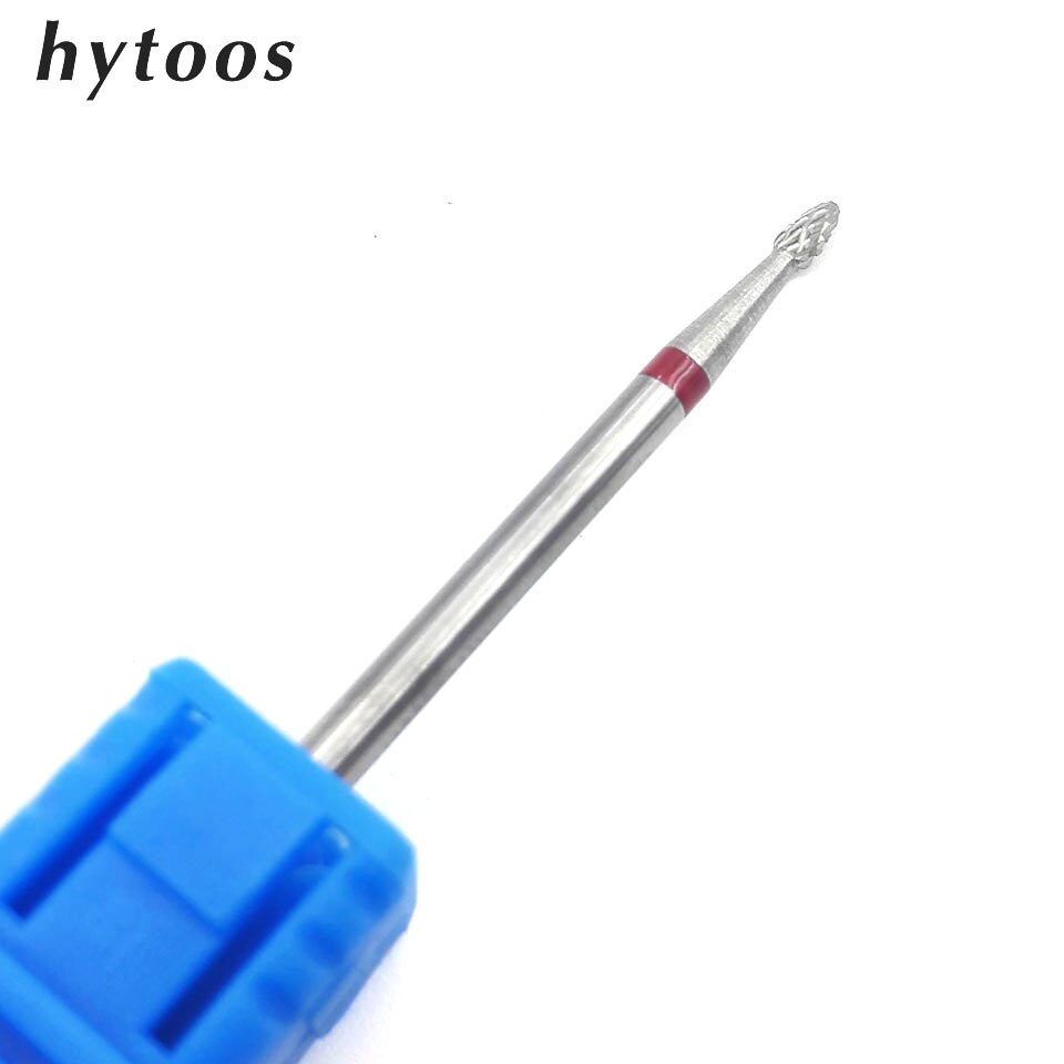 Hytoos Tungsten Carbide Nail Drill Bit 3/32 &quot;Rotary Cuticle Burr Bits Voor Manicure Boor Accessoires Nail Frezen Cutter-H0103P